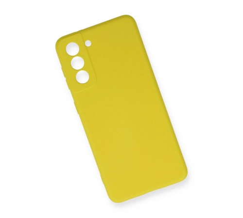 Samsung Galaxy S21 FE Kılıf Nano içi Kadife Silikon - Sarı