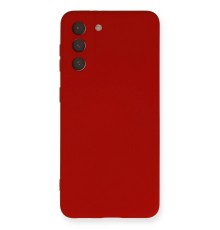 Samsung Galaxy S21 FE Kılıf Nano içi Kadife Silikon - Kırmızı