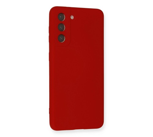 Samsung Galaxy S21 FE Kılıf Nano içi Kadife Silikon - Kırmızı Samsung Galaxy S21 FE Kılıf Nano içi Kadife Silikon - Kırmızı
