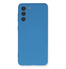 Samsung Galaxy S21 FE Kılıf Nano içi Kadife Silikon - Mavi