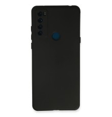 TCL 20 SE Kılıf First Silikon - Siyah