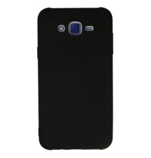 Samsung Galaxy J7 Kılıf Nano içi Kadife Silikon - Siyah