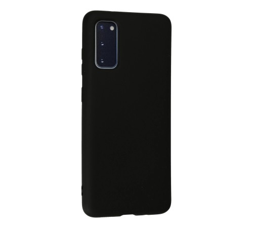 Samsung Galaxy S20 Kılıf Nano içi Kadife Silikon - Siyah Samsung Galaxy S20 Kılıf Nano içi Kadife Silikon - Siyah