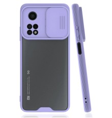 Xiaomi Mi 10T Pro Kılıf Platin Kamera Koruma Silikon - Lila