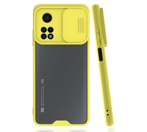 Xiaomi Mi 10T Pro Kılıf Platin Kamera Koruma Silikon - Sarı Xiaomi Mi 10T Pro Kılıf Platin Kamera Koruma Silikon - Sarı