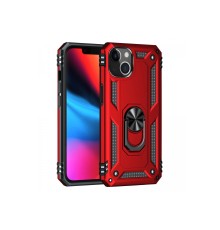 iPhone 13 Kılıf Sofya Yüzüklü Silikon Kapak - Kırmızı