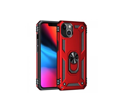 iPhone 13 Kılıf Sofya Yüzüklü Silikon Kapak - Kırmızı iPhone 13 Kılıf Sofya Yüzüklü Silikon Kapak - Kırmızı