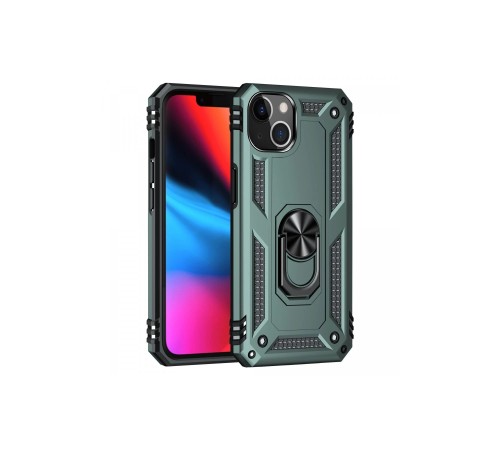 iPhone 13 Kılıf Sofya Yüzüklü Silikon Kapak - Yeşil iPhone 13 Kılıf Sofya Yüzüklü Silikon Kapak - Yeşil