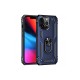 iPhone 13 Pro Kılıf Sofya Yüzüklü Silikon Kapak - Lacivert