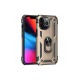 iPhone 13 Pro Kılıf Sofya Yüzüklü Silikon Kapak - Gold