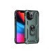 iPhone 13 Pro Kılıf Sofya Yüzüklü Silikon Kapak - Yeşil