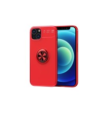 iPhone 13 Kılıf Range Yüzüklü Silikon - Kırmızı