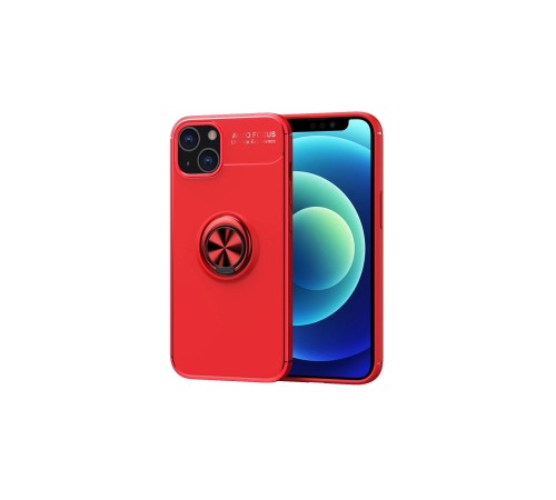 iPhone 13 Kılıf Range Yüzüklü Silikon - Kırmızı iPhone 13 Kılıf Range Yüzüklü Silikon - Kırmızı