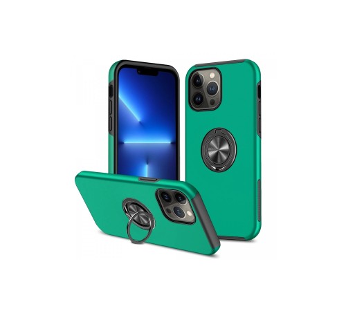 iPhone 13 Pro Kılıf Elit Yüzüklü Kapak - Yeşil iPhone 13 Pro Kılıf Elit Yüzüklü Kapak - Yeşil