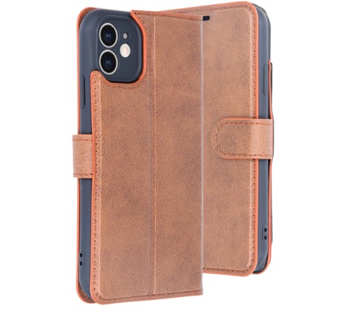 iPhone 11 Kılıf Trend S Plus Kapaklı Kılıf - Taba