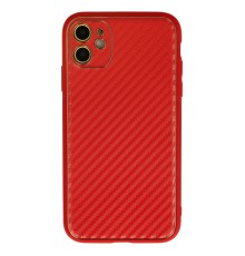 iPhone 12 Kılıf Coco Karbon Silikon - Kırmızı