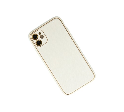 iPhone 12 Kılıf Coco Karbon Silikon - Beyaz iPhone 12 Kılıf Coco Karbon Silikon - Beyaz