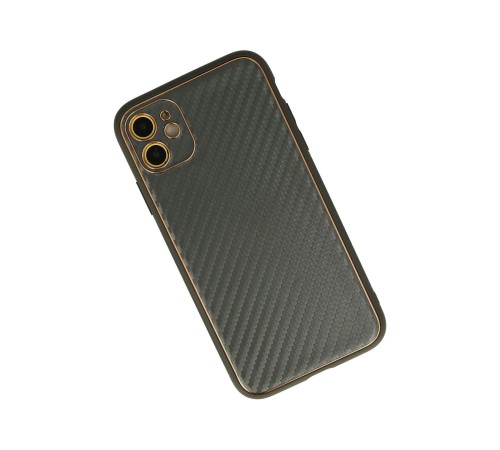 iPhone 12 Kılıf Coco Karbon Silikon - Füme iPhone 12 Kılıf Coco Karbon Silikon - Füme