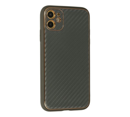 iPhone 12 Kılıf Coco Karbon Silikon - Füme iPhone 12 Kılıf Coco Karbon Silikon - Füme