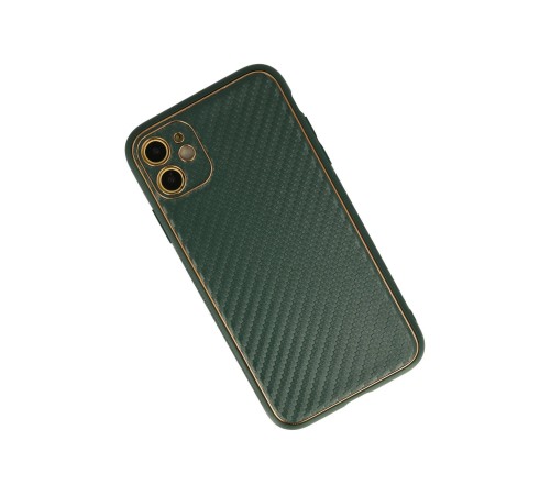 iPhone 12 Kılıf Coco Karbon Silikon - Yeşil iPhone 12 Kılıf Coco Karbon Silikon - Yeşil