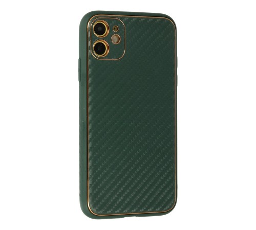 iPhone 12 Kılıf Coco Karbon Silikon - Yeşil iPhone 12 Kılıf Coco Karbon Silikon - Yeşil