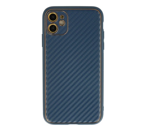 iPhone 12 Kılıf Coco Karbon Silikon - Mavi iPhone 12 Kılıf Coco Karbon Silikon - Mavi