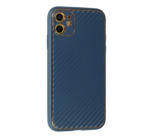 iPhone 12 Kılıf Coco Karbon Silikon - Mavi iPhone 12 Kılıf Coco Karbon Silikon - Mavi