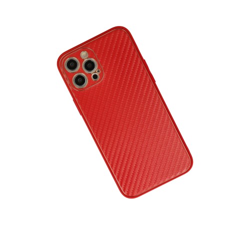 iPhone 12 Pro Kılıf Coco Karbon Silikon - Kırmızı iPhone 12 Pro Kılıf Coco Karbon Silikon - Kırmızı
