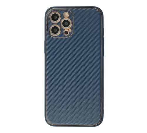 iPhone 12 Pro Kılıf Coco Karbon Silikon - Mavi iPhone 12 Pro Kılıf Coco Karbon Silikon - Mavi