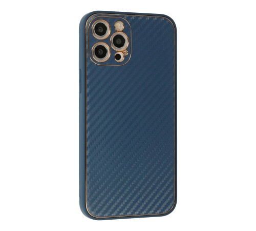 iPhone 12 Pro Kılıf Coco Karbon Silikon - Mavi iPhone 12 Pro Kılıf Coco Karbon Silikon - Mavi