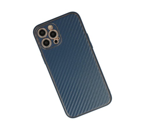iPhone 12 Pro Kılıf Coco Karbon Silikon - Mavi iPhone 12 Pro Kılıf Coco Karbon Silikon - Mavi