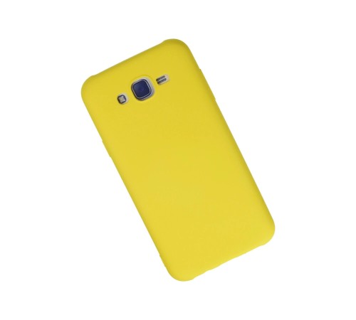 Samsung Galaxy J7 Kılıf Nano içi Kadife Silikon - Sarı Samsung Galaxy J7 Kılıf Nano içi Kadife Silikon - Sarı