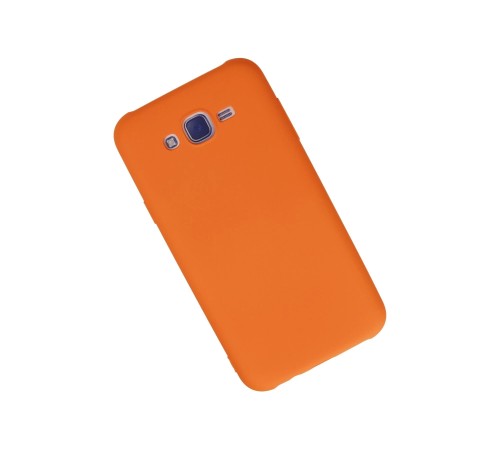 Samsung Galaxy J7 Kılıf Nano içi Kadife Silikon - Turuncu Samsung Galaxy J7 Kılıf Nano içi Kadife Silikon - Turuncu