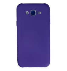 Samsung Galaxy J7 Kılıf Nano içi Kadife Silikon - Mor