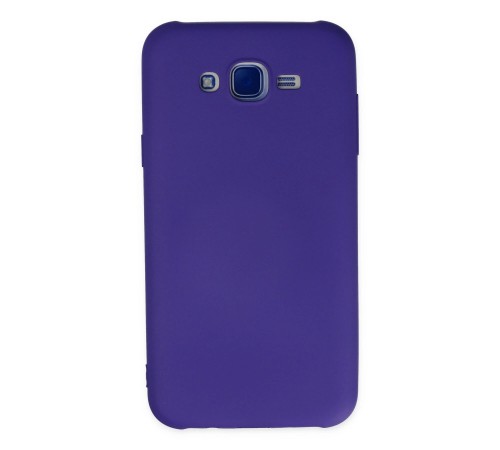 Samsung Galaxy J7 Kılıf Nano içi Kadife Silikon - Mor Samsung Galaxy J7 Kılıf Nano içi Kadife Silikon - Mor