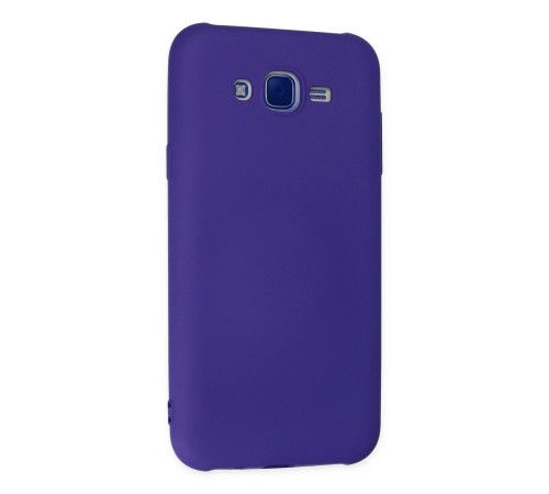 Samsung Galaxy J7 Kılıf Nano içi Kadife Silikon - Mor Samsung Galaxy J7 Kılıf Nano içi Kadife Silikon - Mor
