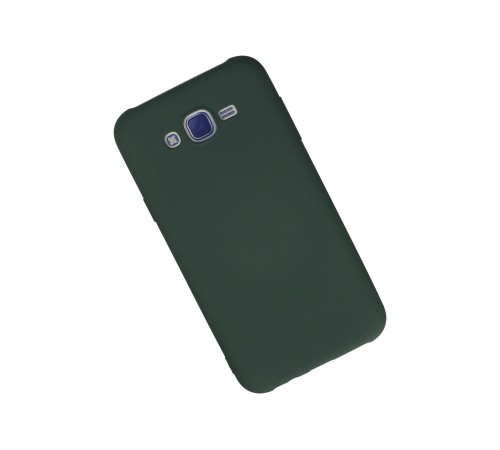 Samsung Galaxy J7 Kılıf Nano içi Kadife Silikon - Koyu Yeşil Samsung Galaxy J7 Kılıf Nano içi Kadife Silikon - Koyu Yeşil