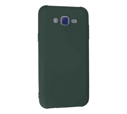 Samsung Galaxy J7 Kılıf Nano içi Kadife Silikon - Koyu Yeşil Samsung Galaxy J7 Kılıf Nano içi Kadife Silikon - Koyu Yeşil