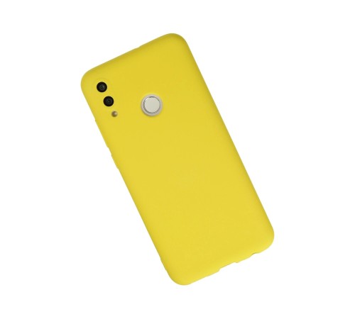 Huawei P Smart 2019 Kılıf Nano içi Kadife Silikon - Sarı Huawei P Smart 2019 Kılıf Nano içi Kadife Silikon - Sarı