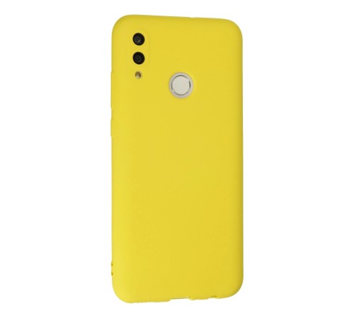 Huawei P Smart 2019 Kılıf Nano içi Kadife Silikon - Sarı Huawei P Smart 2019 Kılıf Nano içi Kadife Silikon - Sarı
