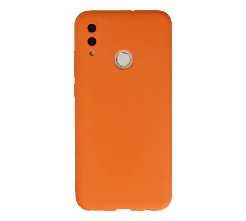 Huawei P Smart 2019 Kılıf Nano içi Kadife Silikon - Turuncu Huawei P Smart 2019 Kılıf Nano içi Kadife Silikon - Turuncu