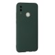 Huawei P Smart 2019 Kılıf Nano içi Kadife Silikon - Koyu Yeşil