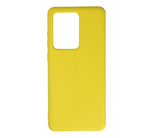 Samsung Galaxy S20 Ultra Kılıf Nano içi Kadife Silikon - Sarı Samsung Galaxy S20 Ultra Kılıf Nano içi Kadife Silikon - Sarı