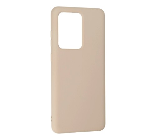 Samsung Galaxy S20 Ultra Kılıf Nano içi Kadife Silikon - Pudra Samsung Galaxy S20 Ultra Kılıf Nano içi Kadife Silikon - Pudra