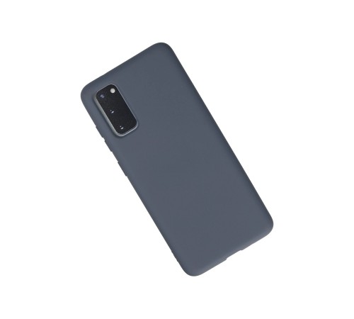Samsung Galaxy S20 Kılıf Nano içi Kadife Silikon - Gri