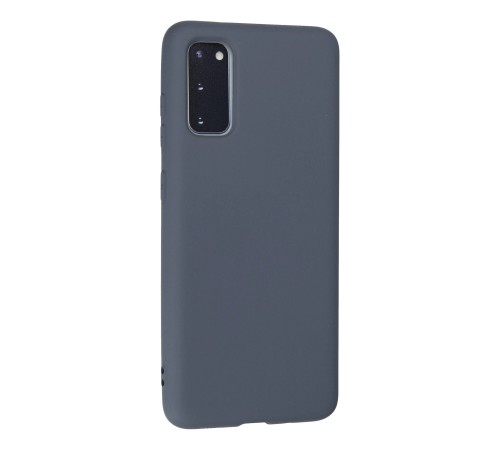 Samsung Galaxy S20 Kılıf Nano içi Kadife Silikon - Gri