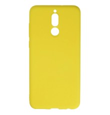 Huawei Mate 10 Lite Kılıf Nano içi Kadife Silikon - Sarı