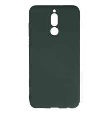 Huawei Mate 10 Lite Kılıf Nano içi Kadife Silikon - Koyu Yeşil