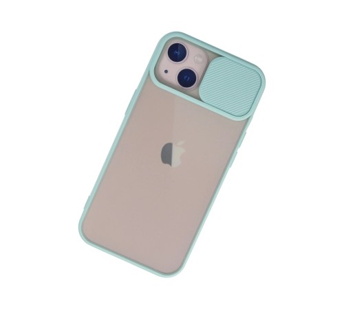 iPhone 13 Kılıf Palm Buzlu Kamera Sürgülü Silikon - Turkuaz iPhone 13 Kılıf Palm Buzlu Kamera Sürgülü Silikon - Turkuaz