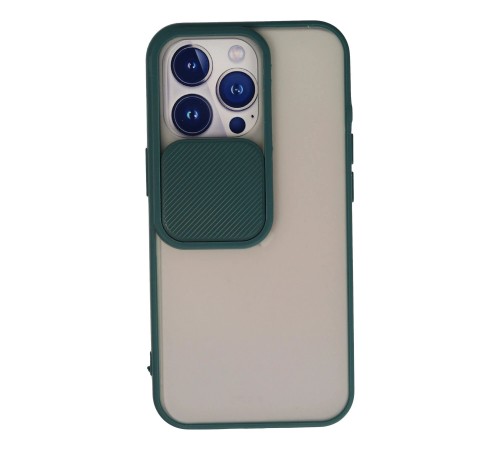 iPhone 13 Pro Kılıf Palm Buzlu Kamera Sürgülü Silikon - Yeşil iPhone 13 Pro Kılıf Palm Buzlu Kamera Sürgülü Silikon - Yeşil